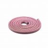Laisse simple damier rouge/beige/argent – Image 2